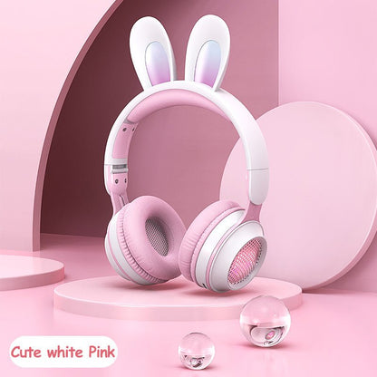 Rabbit Ear Headphones Wireless Luminous Extendable